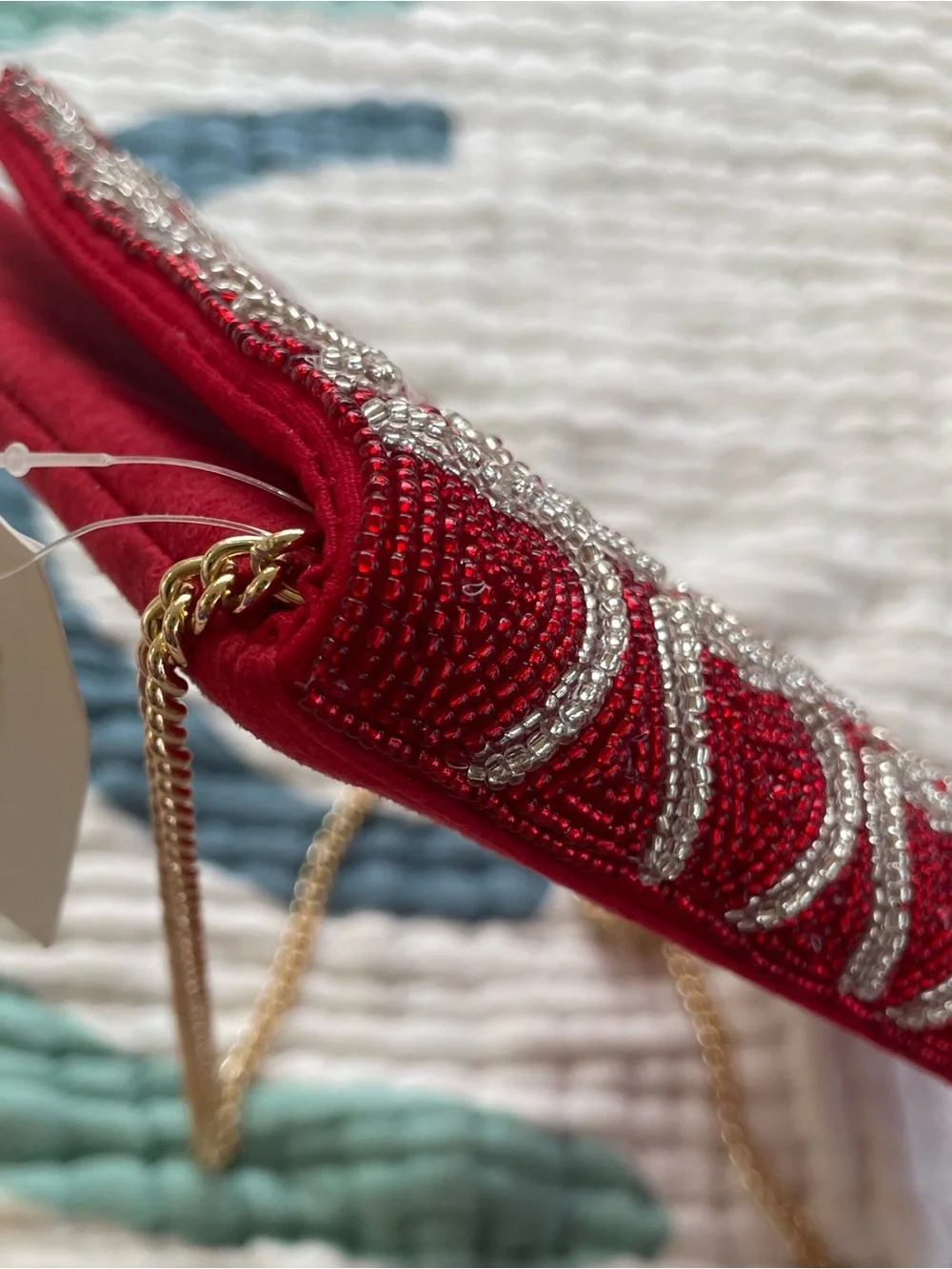 🔥 NWT Francesca’s Beaded Heart Clutch Crossbody